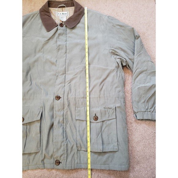 Vintage L.L. Bean Mens XXL Primaloft Flannel Lined Green Barn Chore Field Jacket - Picture 15 of 16